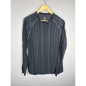 SAXX Viewfinder LS Crew Mens Medium Merino Blend Base Layer “Have A Nice Day”